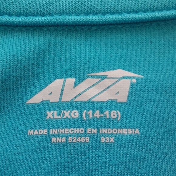 Avia - XL - Blue and Green Zip up Sweatshirt - Picture 6 of 7